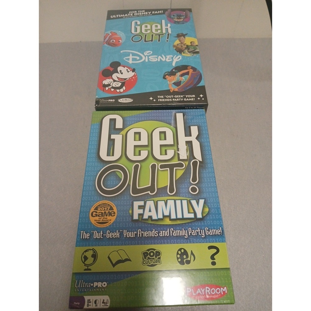 Geek Out! Family, Disney  Play Room Entertainment Game Brand New Sealed!!